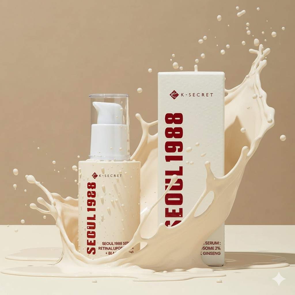 KSecret Seoul 1988 Serum: Retinal Liposome 2% + Black Ginseng 30ml KSecret Seoul 1988 Serum: Retinal Liposome 2% + Black Ginseng 30ml - Image 1