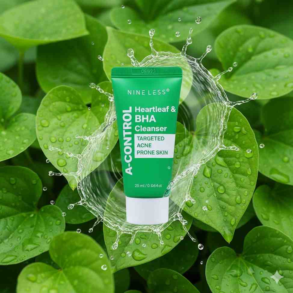 Nineless-A-Control-Heartleaf-&-BHA-Cleanser-25ml Nineless A-Control Heartleaf & BHA Cleanser 25ml - Image 1