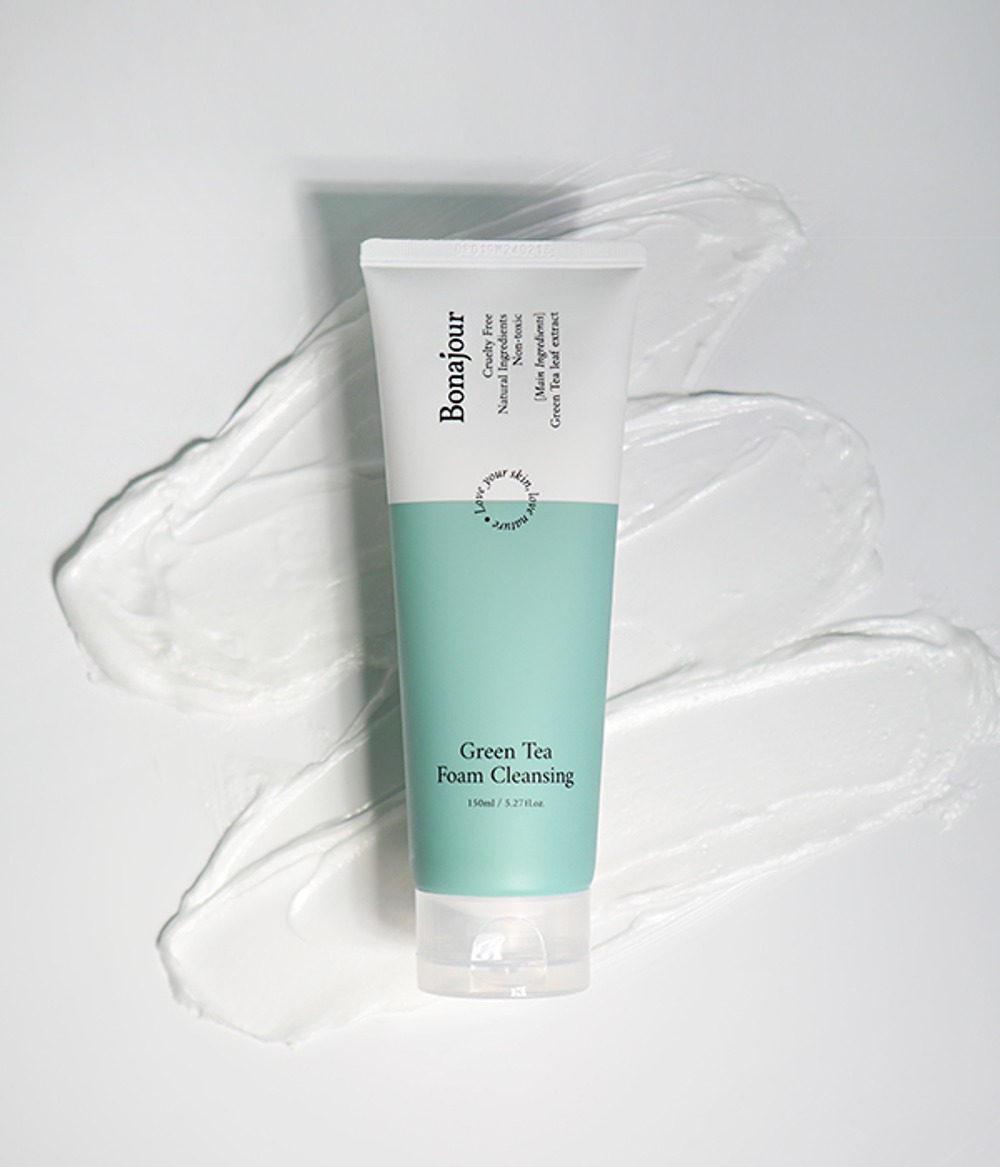 BONAJOUR-Green-Tea-Foam-Cleansing-150mlGlowBD BONAJOUR Green Tea Foam Cleansing 150ml - Image 1