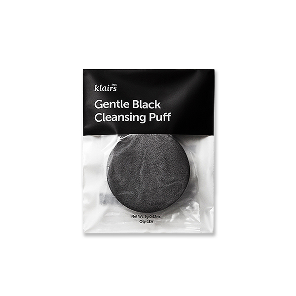 KLAIRS-Gentle-Black-Cleansing-Puff-5gGlowBD Klairs Gentle Black Cleansing Puff 5g - Image 1