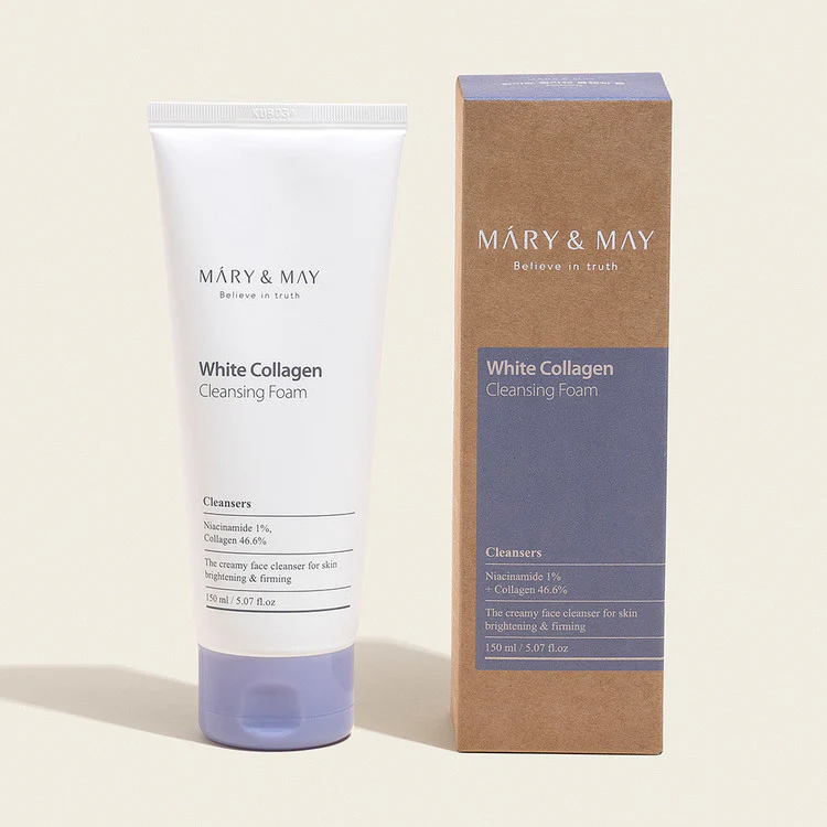 Mary&May White Collagen cleansing foam 150ml Mary&May White Collagen cleansing foam 150ml - Image 1