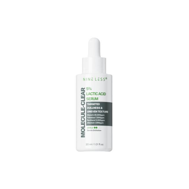 NINE-LESS-Molecule-Clear-5-Lactic-Acid-Serum-30mlGlowBD NINELESS Molecule-Clear 5% Lactic Acid Serum 30ml - Image 1