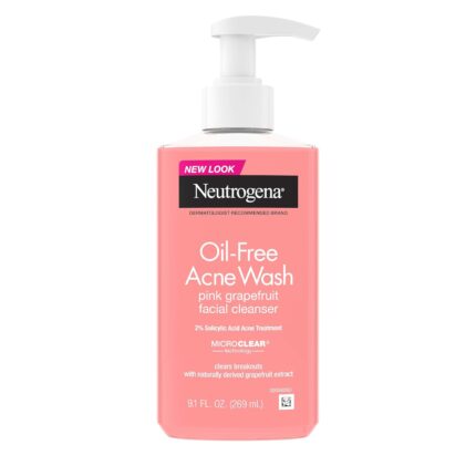 Neutrogena Oil-Free Acne Wash Pink Grapefruit Facial Cleanser 269ml