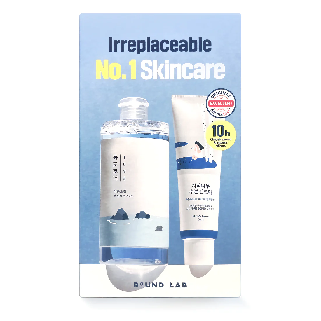 Round-Lab-1025-Dokdo-Toner-Birch-Juice-Moisturizing-Sunscreen-SetGlowBD Round Lab 1025 Dokdo Toner + Birch Juice Moisturizing Sunscreen Set - Image 1