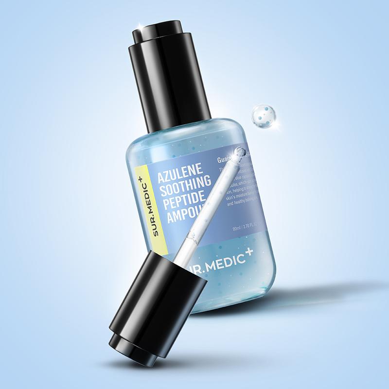 SUR.MEDIC-AZULENE-SOOTHING-PEPTHIDE-AMPOULE-80MLGlowBD SUR.MEDIC AZULENE SOOTHING PEPTHIDE AMPOULE 80ML - Image 1