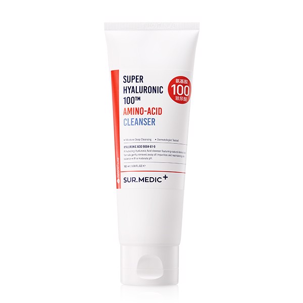 SUR.MEDIC-SUPER-HYALURONIC-100TM-AMINO-ACID-CLEANSER-100mlGlowBD SUR.MEDIC SUPER HYALURONIC 100TM AMINO-ACID CLEANSER 100ml - Image 1