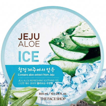THE FACE SHOP JEJU ALOE ICE REFRESHING SOOTHING GEL 300ml