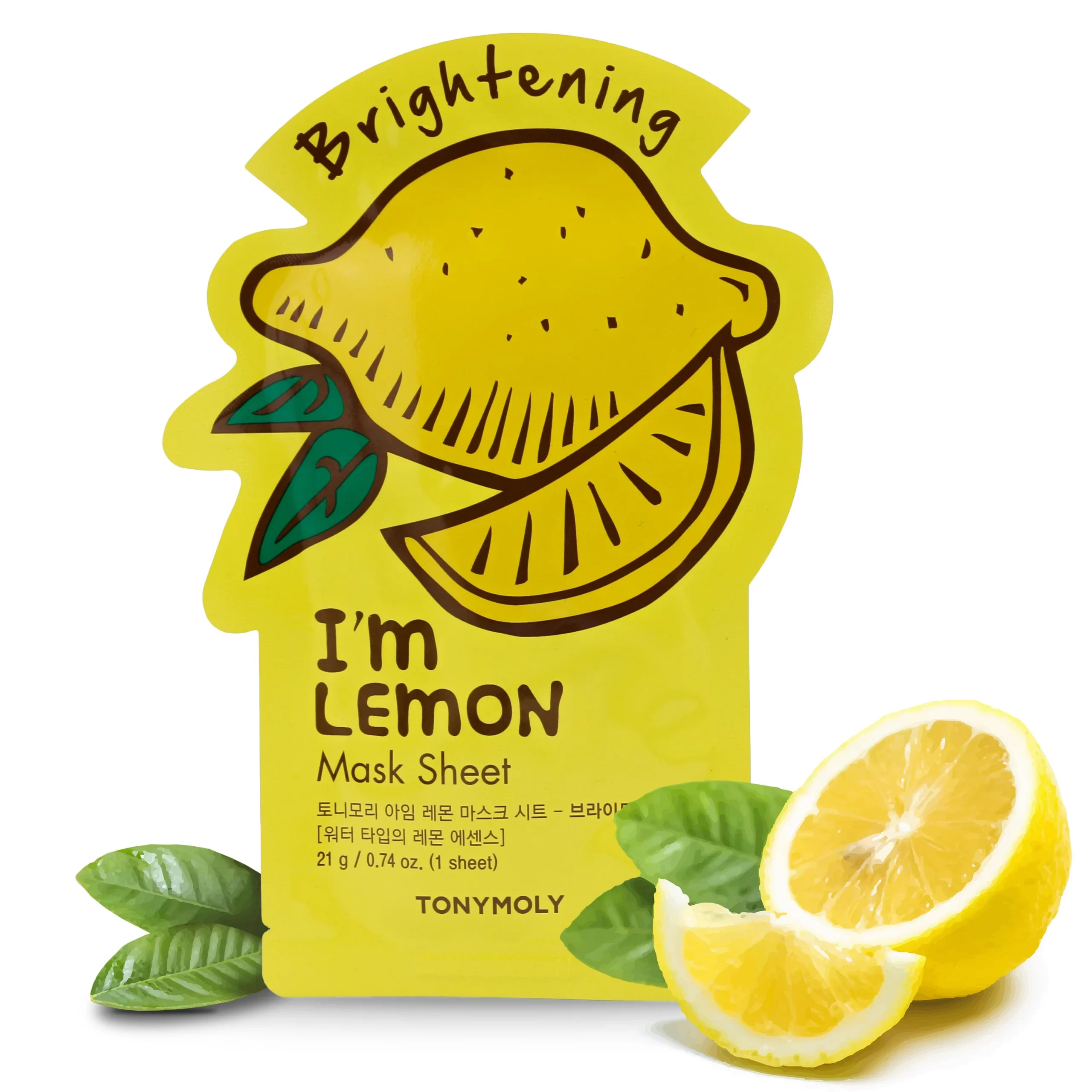 Tonymoly-Im-Lemon-Sheet-Mask-Brightening-Face-Mask-21gGlowBD Tonymoly I'm Lemon Sheet Mask - Brightening - Face Mask 21g - Image 1