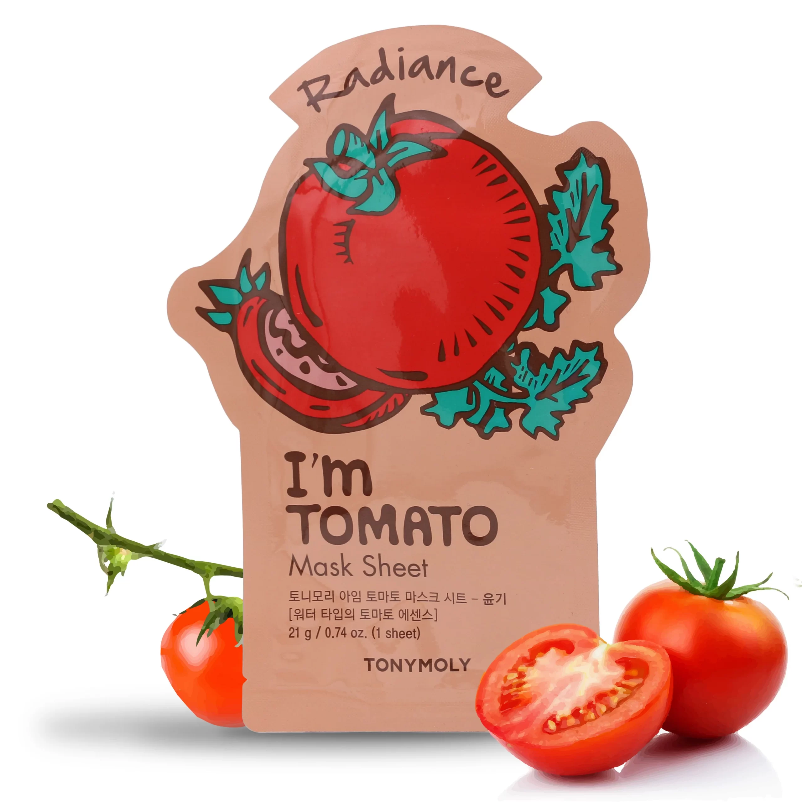 Tonymoly-Im-Tomato-Sheet-Masks-Radiance-21gGlowBD Tonymoly I'm Tomato Sheet Masks - Radiance - 21g - Image 1