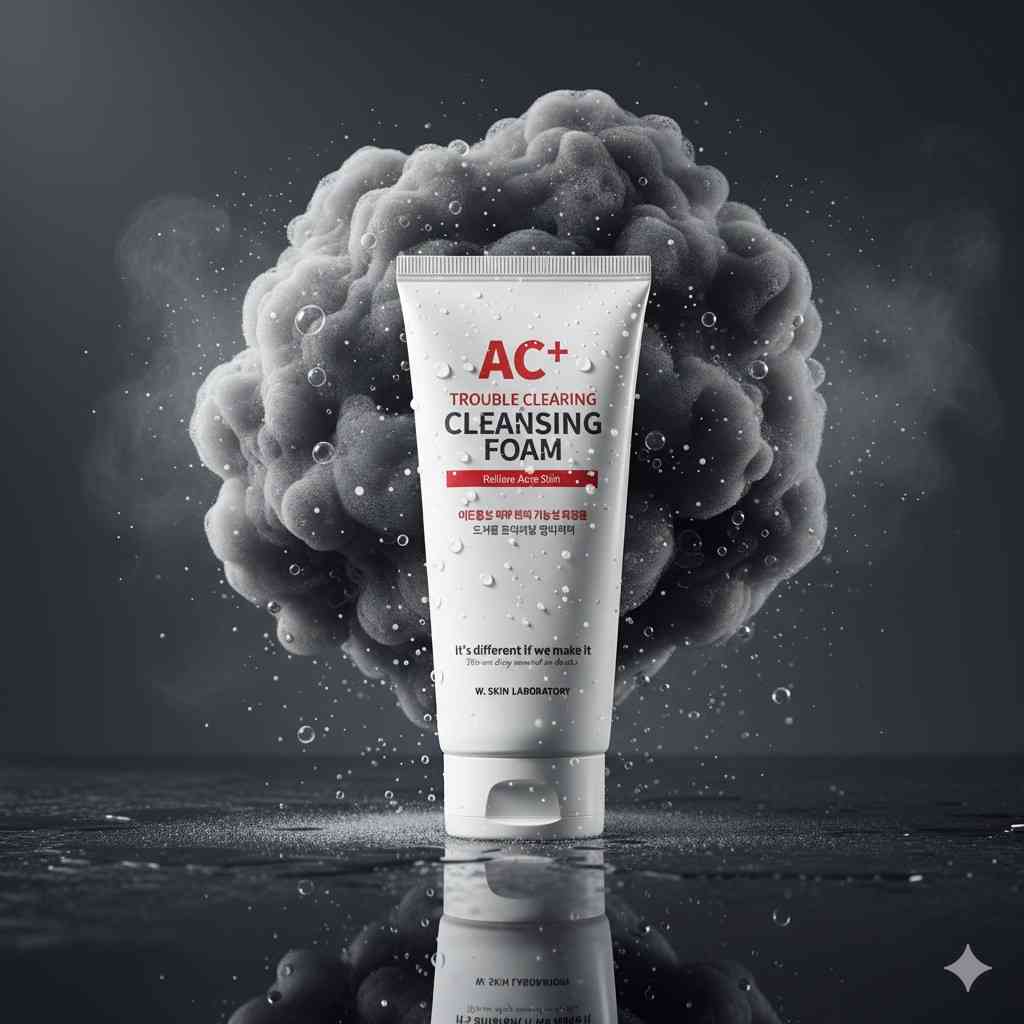 W.Skin-Laboratory-AC+-Trouble-Clearing-Cleansing-Foam-150ml W.Skin Laboratory AC+ Trouble Clearing Cleansing Foam 150ml - Image 1