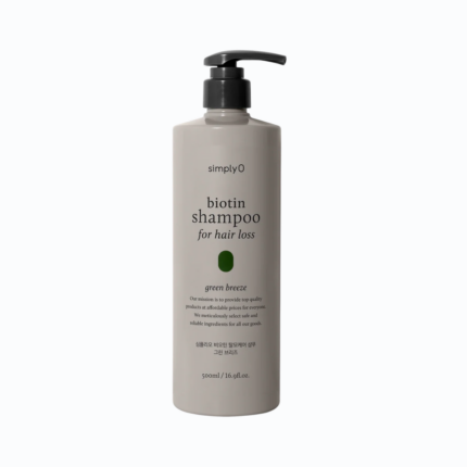 simplyO Biotin Shampoo for Hair Loss Green Breeze 500ml