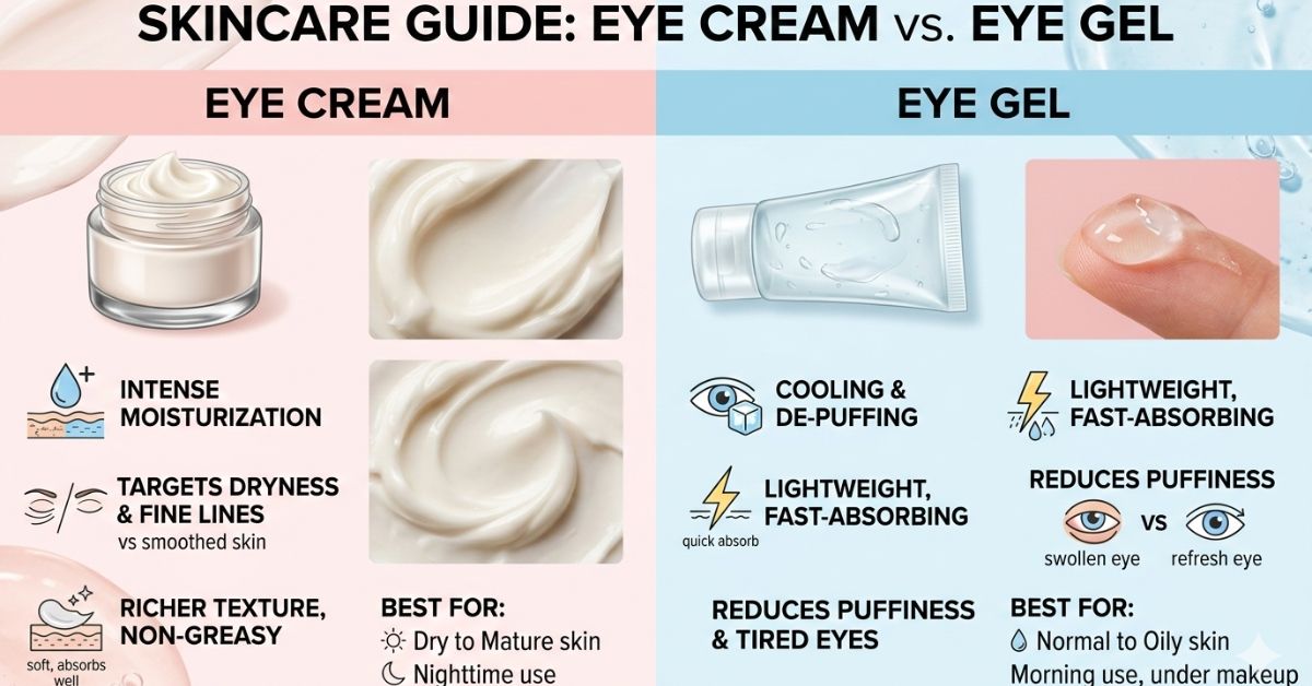 eye cream vs eye gel