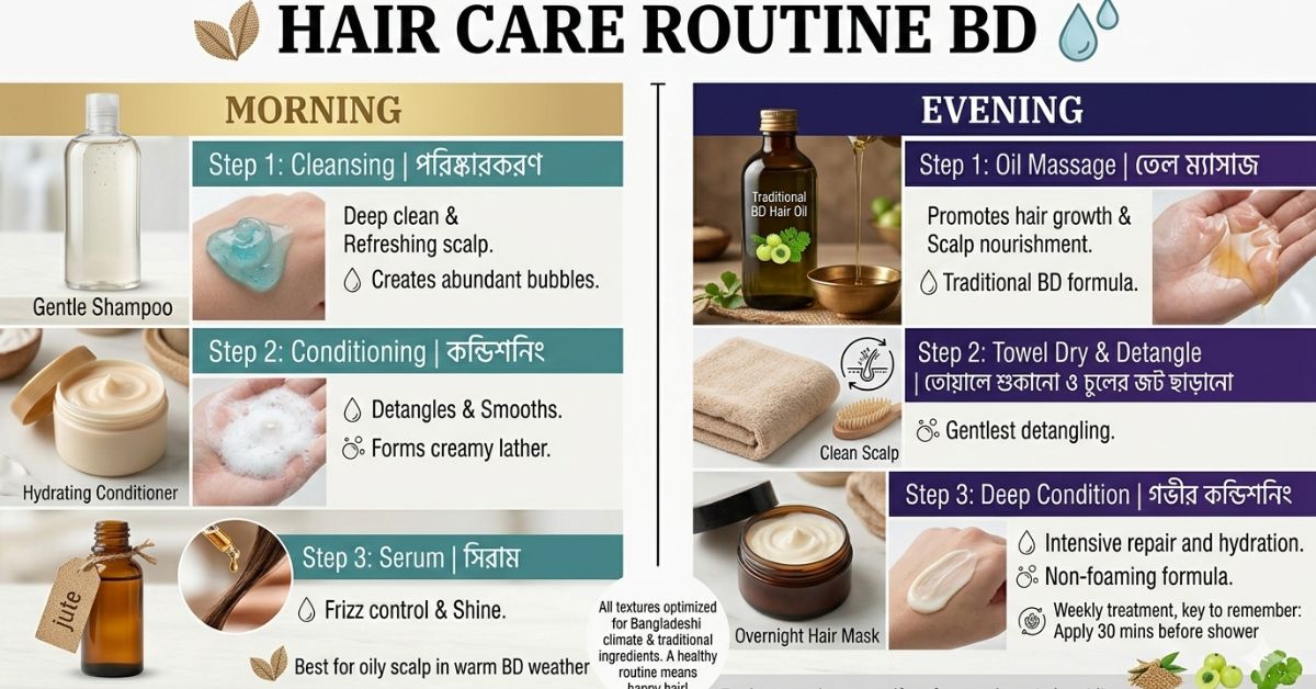 hair care routine bd