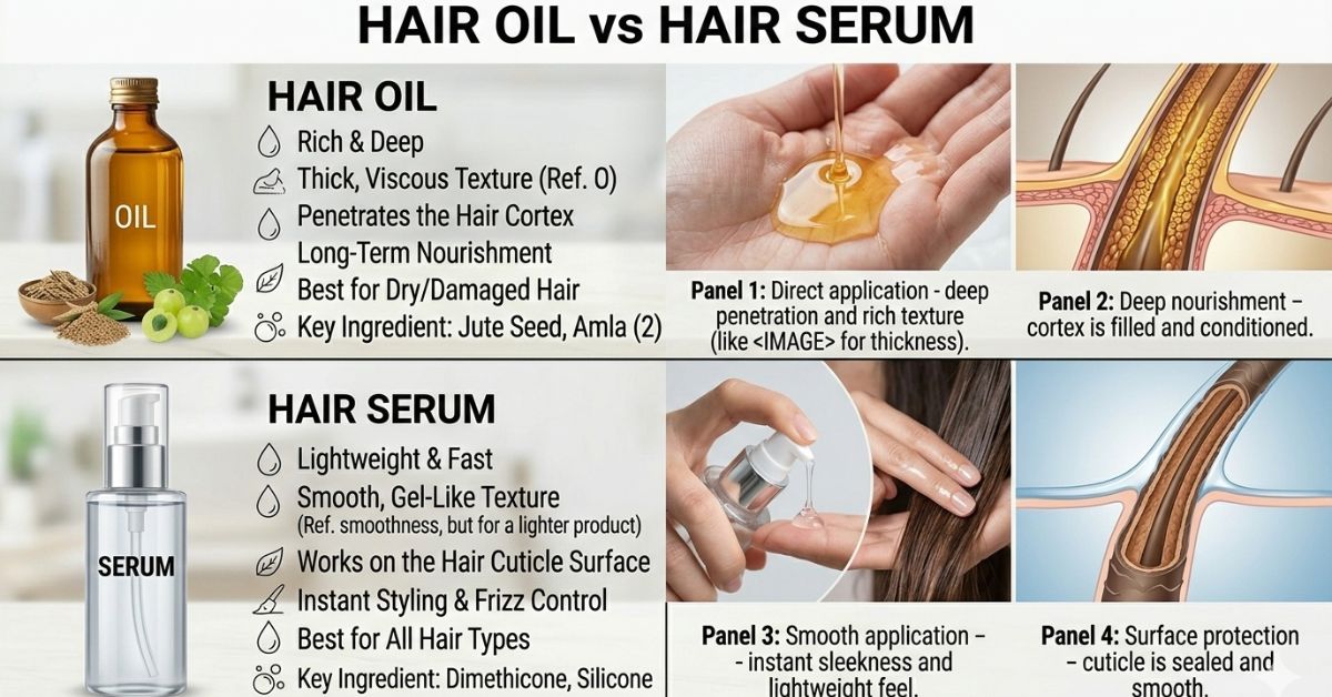 hair oil vs hair serum