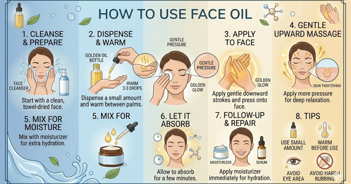 how to use face oil