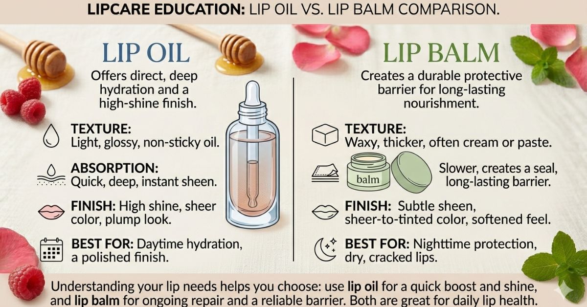 lip oil vs lip balm