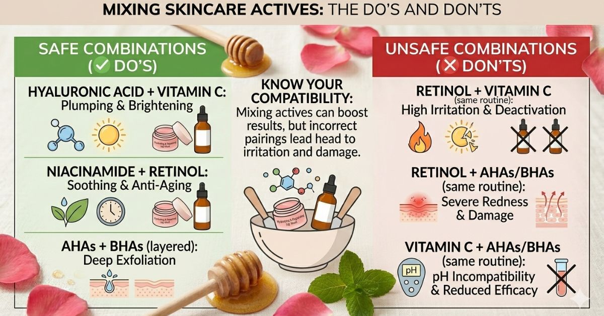 mixing skincare actives
