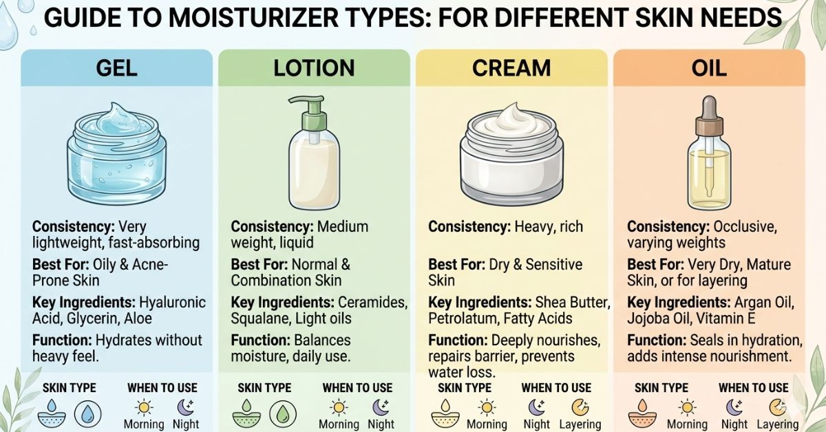 moisturizer types
