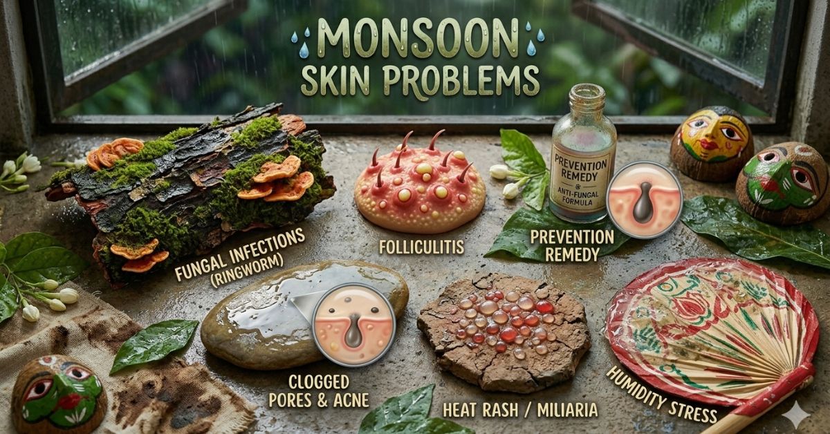 monsoon skin problems