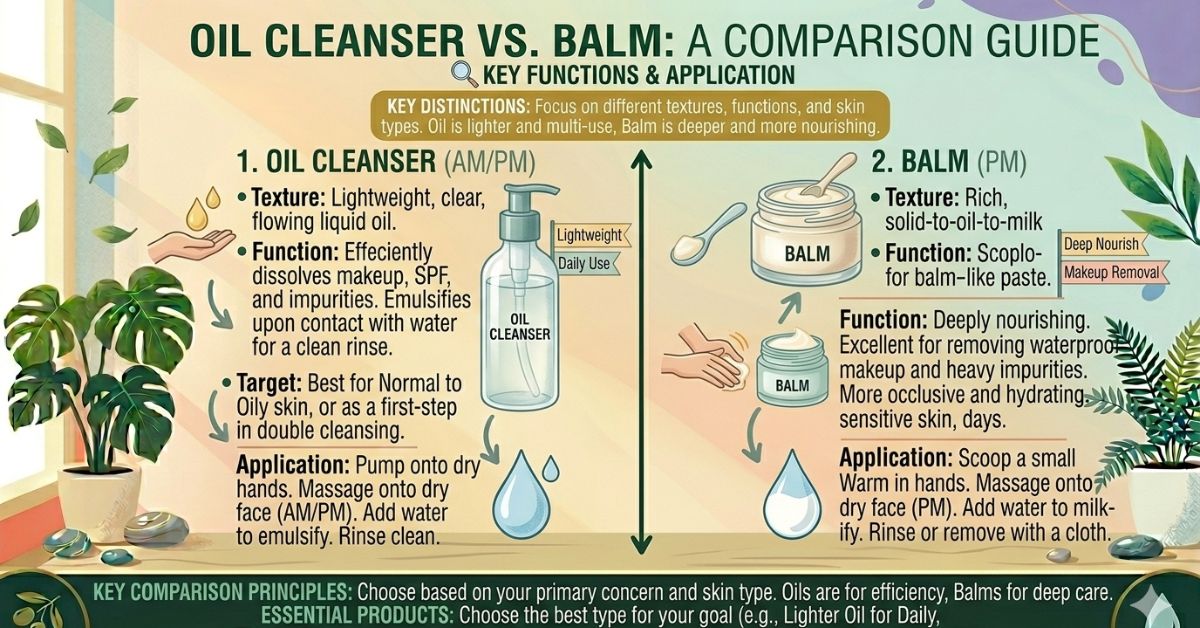 oil cleanser vs balm