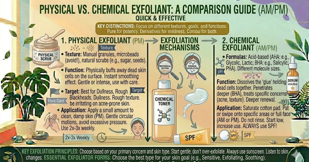 physical vs chemical exfoliant
