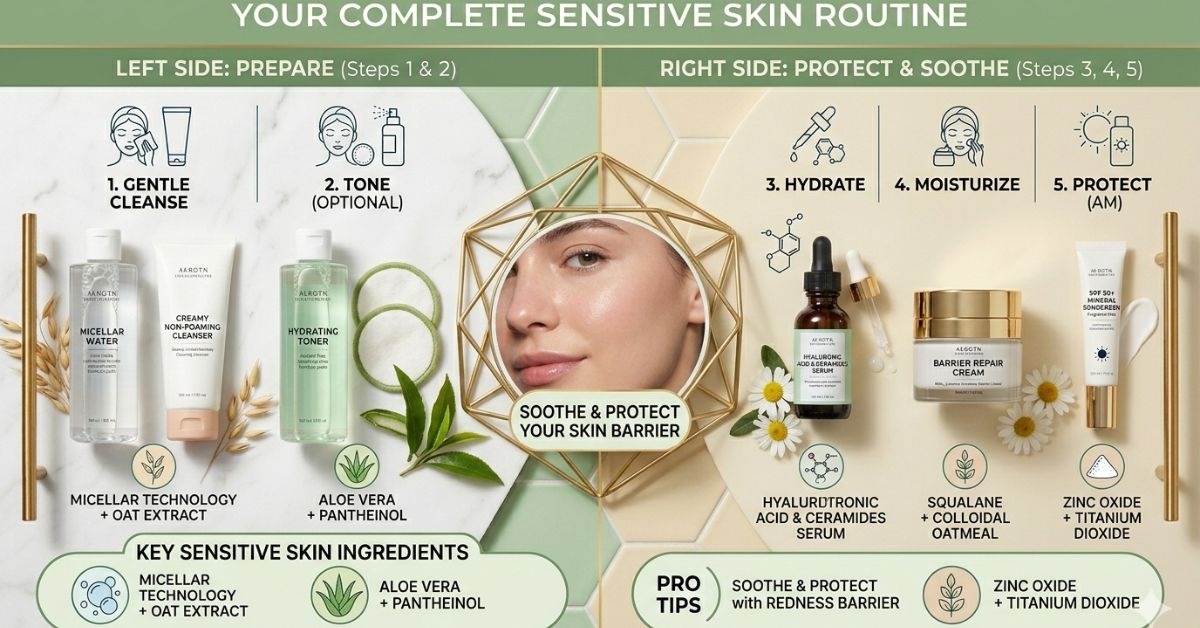 sensitive skin routine