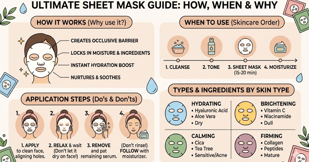 sheet mask guide