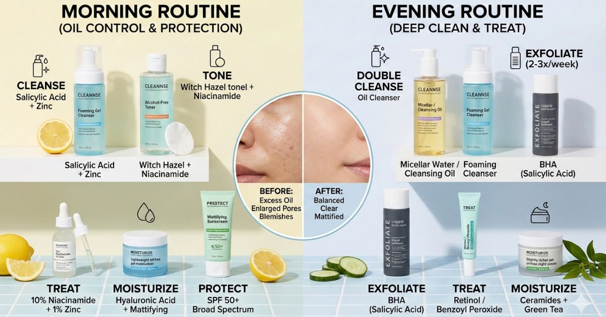 skincare routine oily skin