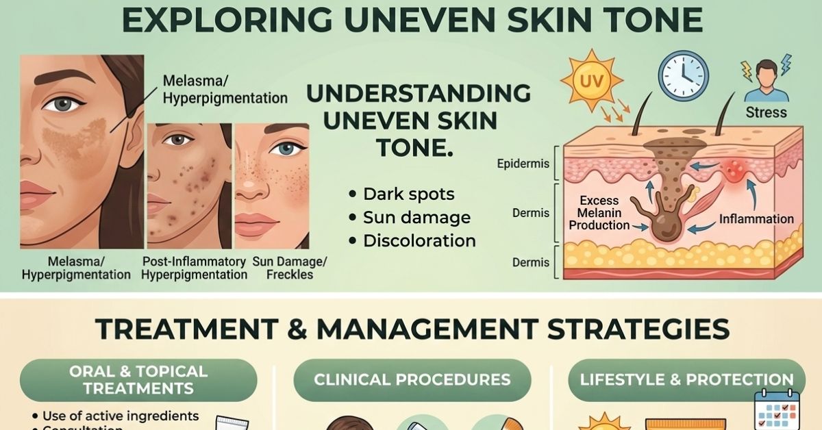uneven skin tone