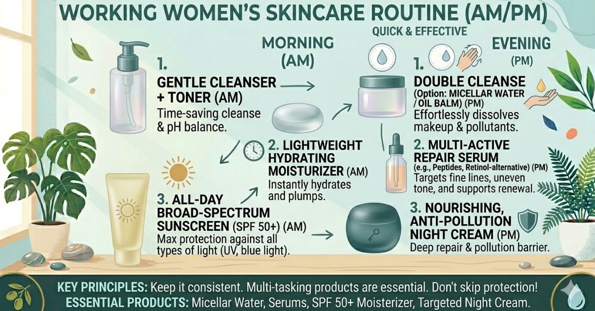 working women skincare