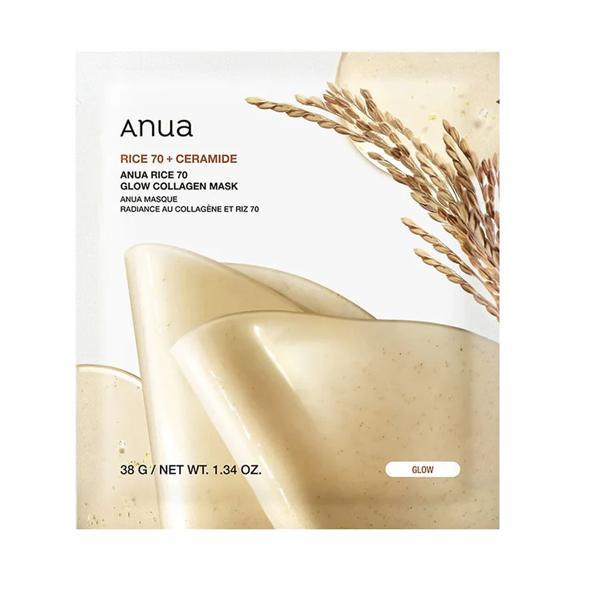 Anua Rice 70 Glow Collagen Mask 38g Anua Rice 70 Glow Collagen Mask 38g - Image 1