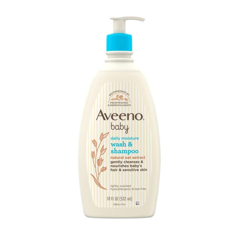 Aveeno Baby Daily Moisture Wash & Shampoo 532ml Aveeno Baby Daily Moisture Wash & Shampoo 532ml