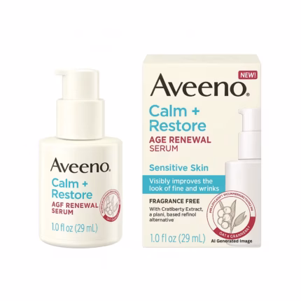 Aveeno Calm + Restore Age Renewal Serum for Sensitive Skin 29ml