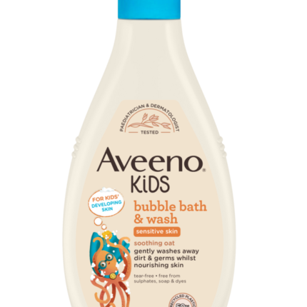 Aveeno Kids Bubble Bath & Wash for Sensitive Skin 250ml