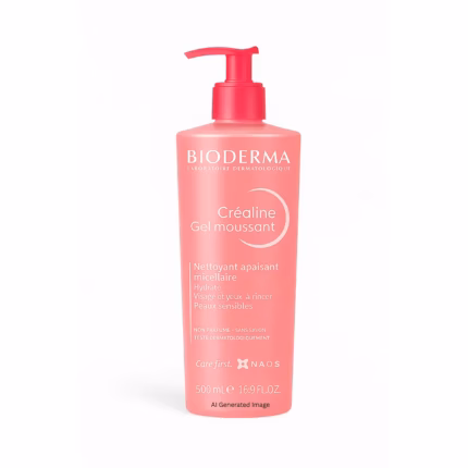 Bioderma CrÊaline Gel Moussant Soothing Purifying Foaming Gel 500ml