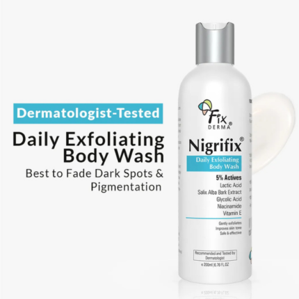 Fixderma Nigrifix Exfoliating Body Wash With 5% Actives 200ml