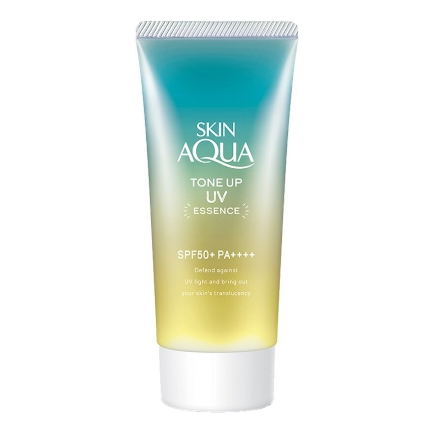 Rohto Skin Aqua Tone Up UV Essence SPF50+ PA++++ 80g Mint Skin Aqua Tone Up UV Essence SPF50+ PA++++ 80g Mint - Image 1