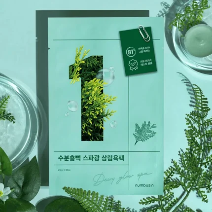 numbuzin No.1 Dewy Glow Spa Sheet Mask 27ml – Deep Hydration & Soothing Moisture Care