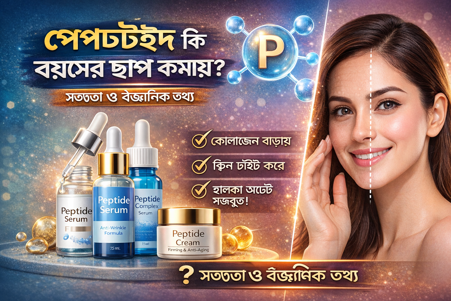 পেপটাইড কি বয়সের ছাপ কমায়