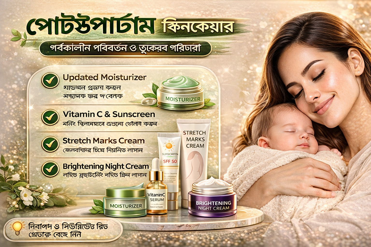 পোস্টপার্টাম স্কিনকেয়ার গাইড