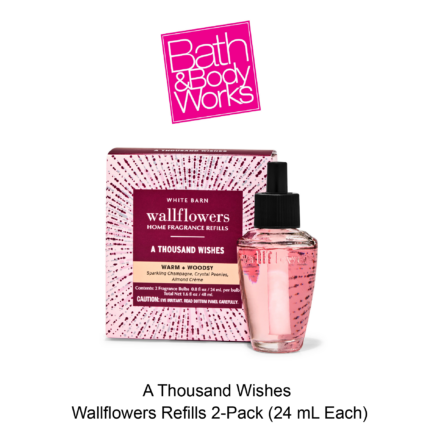 A Thousand Wishes Wallflowers Fragrance Refills, 2-Pack