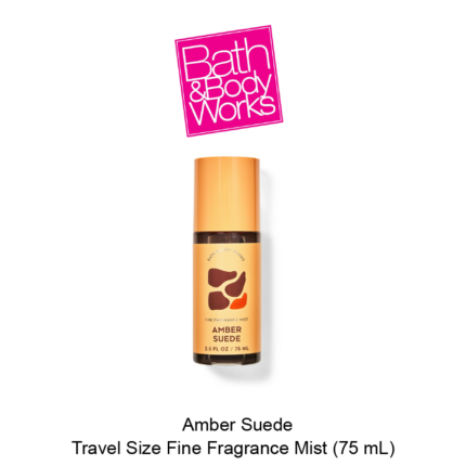 Refresh your scent on the go with Amber Suede Travel Size Fine Fragrance Mist. A sophisticated, portable spray for a warm and lasting fragrance.