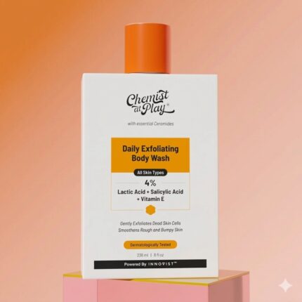 Chemist At Play Exfoliating Body Wash 4% Lactic acid + salicylic Acid + vitamin E 236ml
