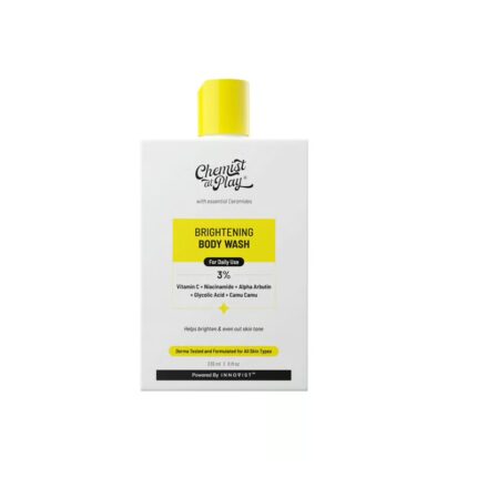 Chemist at Play Brightening Body Wash (3% Vitamin C + Niacinamide + Alpha Arbutin + Glycolic Acid + Camu Camu) – 236ml