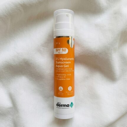 The Derma Co 1% Hyaluronic Sunscreen Aqua Gel SPF 50 (50g