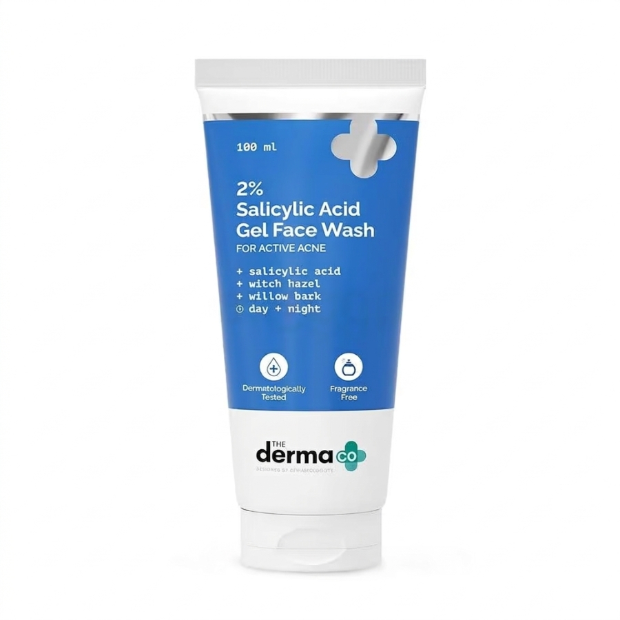 The Derma Co. 2% Salicylic Acid Gel Face Wash 100ml The Derma Co. 2% Salicylic Acid Gel Face Wash 100ml